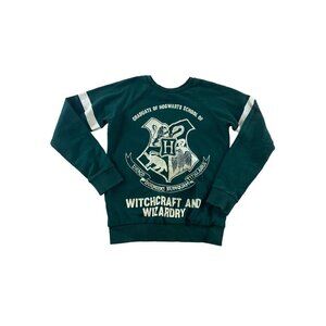Harry Potter Hogwarts Witchcraft And Wizardry Green Sweater - 2
